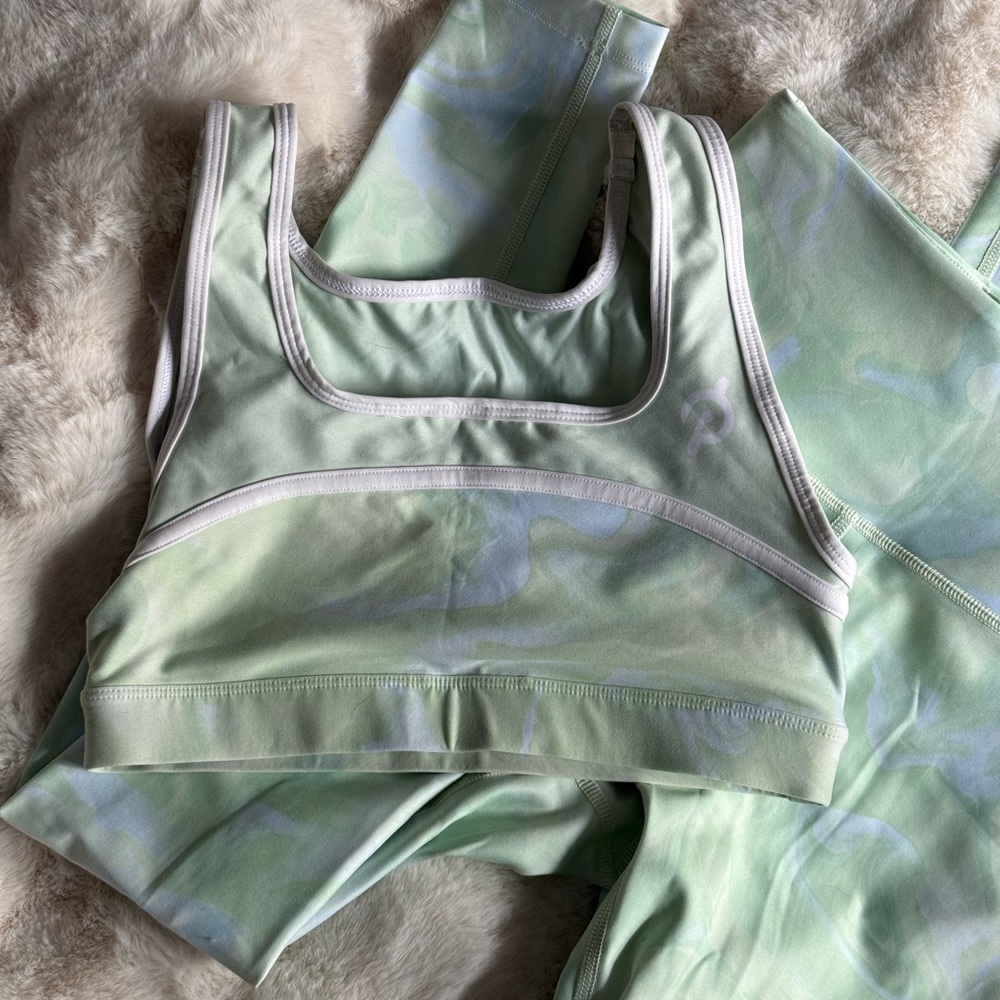 Peloton Tie Dye Green Set